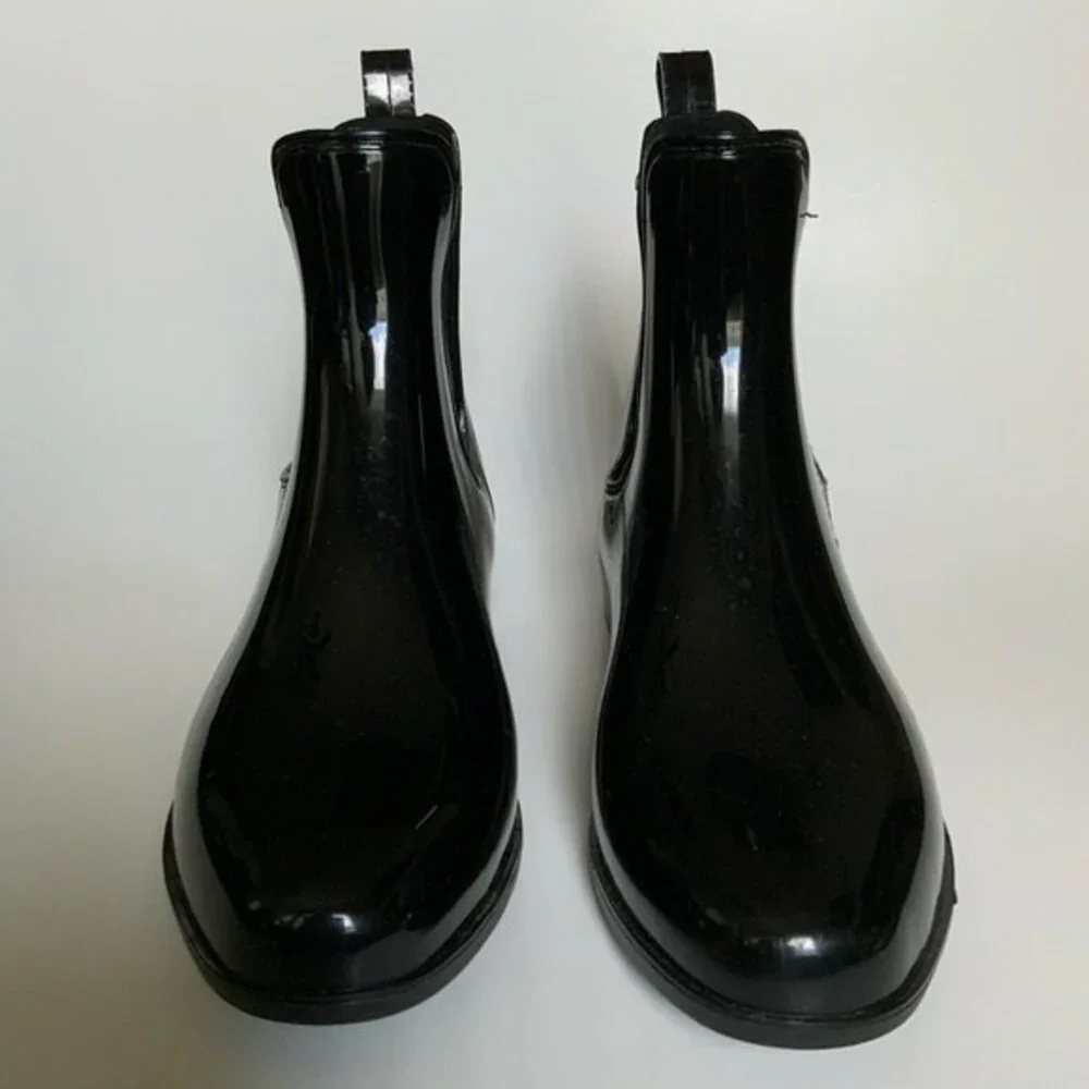 Lauren Ralph Lauren Tally Ankle Waterproof Rain Boots Black 6